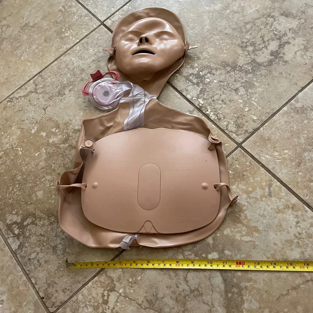 Laerdal Mini Anne CPR Training Manikin Inflatable Medical Simulation Torso Tan